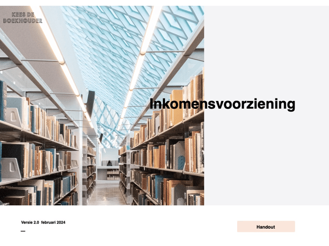 Handout-Inkomensvoorziening