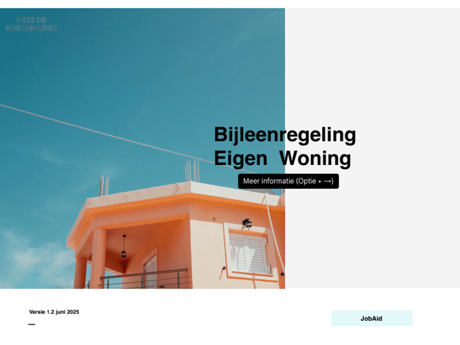 Jobaid-Bijleenregeling